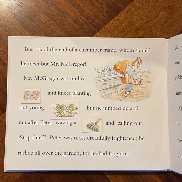 NEVER USED PETER RABBIT "A LIFT-THE-FLAP REBUS BOOK" BY BEATRIX POTTER - Picture 10 of 11